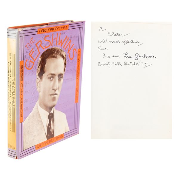 Ira Gershwin Signed Book