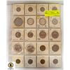Image 1 : SHEET OF VINTAGE WORLD COINS