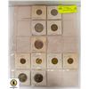 Image 1 : SHEET OF VINTAGE WORLD COINS