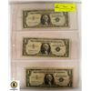 Image 1 : 3 US 1957 SILVER CERTIFICATE BILLS