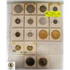 Image 1 : SHEET OF VINTAGE TOKEN COINS COLLECTIBLES
