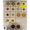 Image 1 : SHEET OF VINTAGE TOKEN COINS COLLECTIBLES