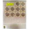 Image 1 : LOT OF 10 VINTAGE CANADIAN DOLLAR COINS