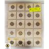 Image 1 : SHEET OF VINTAGE US 5 CENT COINS