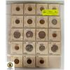 SHEET OF VINTAGE FOREIGN COINS