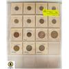 Image 1 : SHEET OF VINTAGE FOREIGN COINS