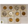 Image 1 : LOT OF 10 VINTAGE CANADIAN DOLLAR COINS