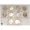 Image 1 : LOT OF 10 VINTAGE CANADIAN DOLLAR COINS