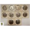 Image 1 : LOT OF 10 VINTAGE CANADIAN DOLLAR COINS
