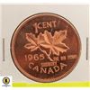 Image 1 : OVERSIZED CANADIAN 1965 PENNY
