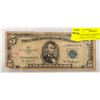 Image 1 : 1953 US 5 DOLLAR SILVER CERTIFICATE NOTE