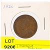 Image 1 : 1920 CANADIAN LARGE PENNY VG