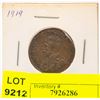 Image 1 : 1919 CANADIAN LARGE PENNY EF/AU