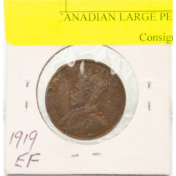 1919 CANADIAN LARGE PENNY EF