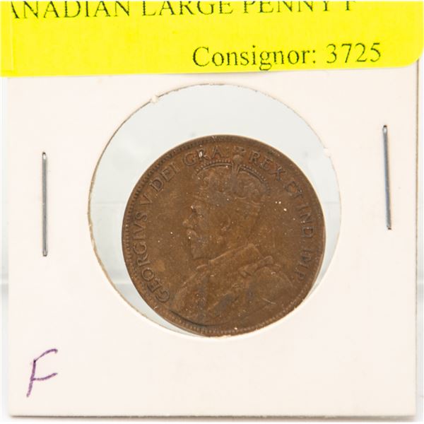 1919 CANADIAN LARGE PENNY F