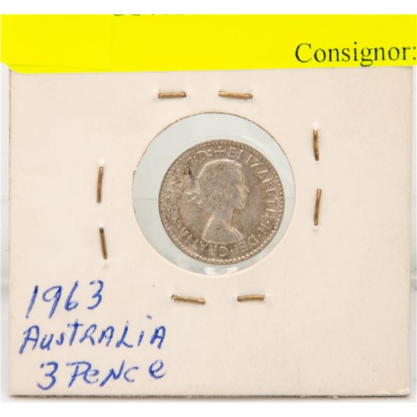 1963 AUSTRALIAN 3 PENCE COIN