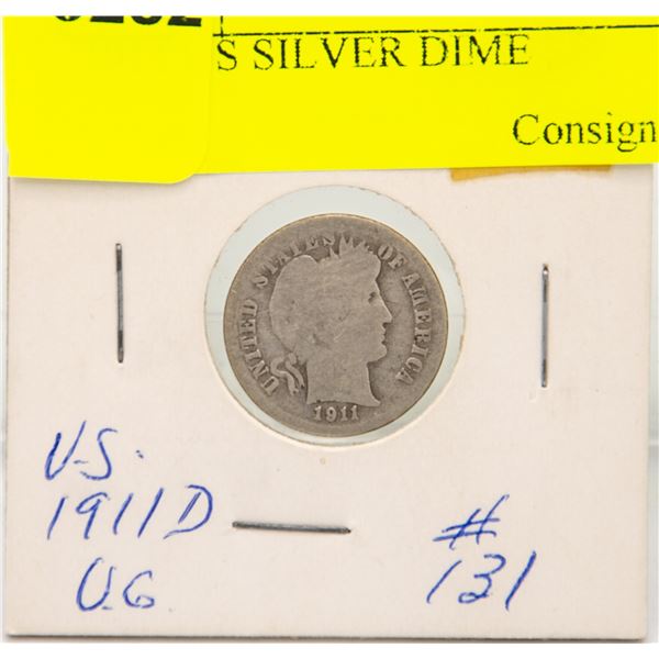 1911 US SILVER DIME