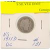 Image 1 : 1911 US SILVER DIME