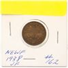 Image 2 : 1938 NEWFOUNDLAND PENNY VF
