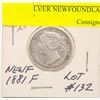 Image 1 : 1881 SILVER NEWFOUNDLAND 20 CENT F