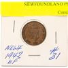 Image 1 : 1942 NEWFOUNDLAND PENNY EF