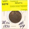 1830 CANADA HALF PENNY VG