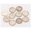 LOT OF 10 SILVER CANADIAN DIMES