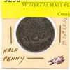 Image 1 : 1844 MONTREAL HALF PENNY VF