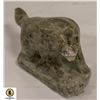 Image 1 : 1969 SOAPSTONE WOLF INUIT STATUE CHIPPED NOWE
