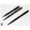 Image 1 : LOT OF 3 ANTIQUE FOUNTAIN PENS