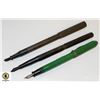 Image 1 : LOT OF 3 ANTIQUE FOUNTAIN PENS