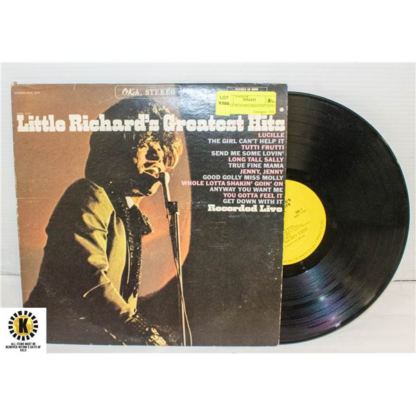 LITTLE RICHARD GREATEST HITS LP