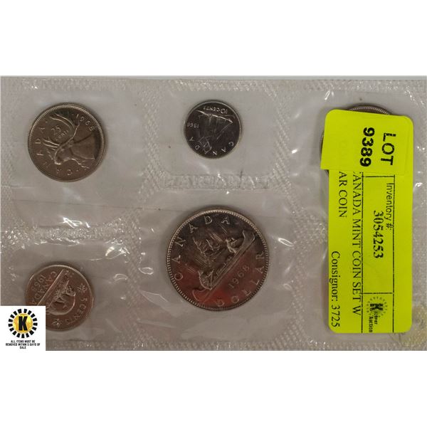1968 CANADA MINT COIN SET WITH DOLLAR COIN