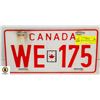 Image 1 : CANADIAN GOVERNMENT LICENSE PLATE