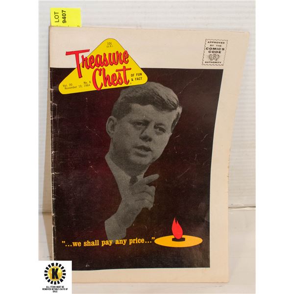 1964 COMIC WITH JFK COVER