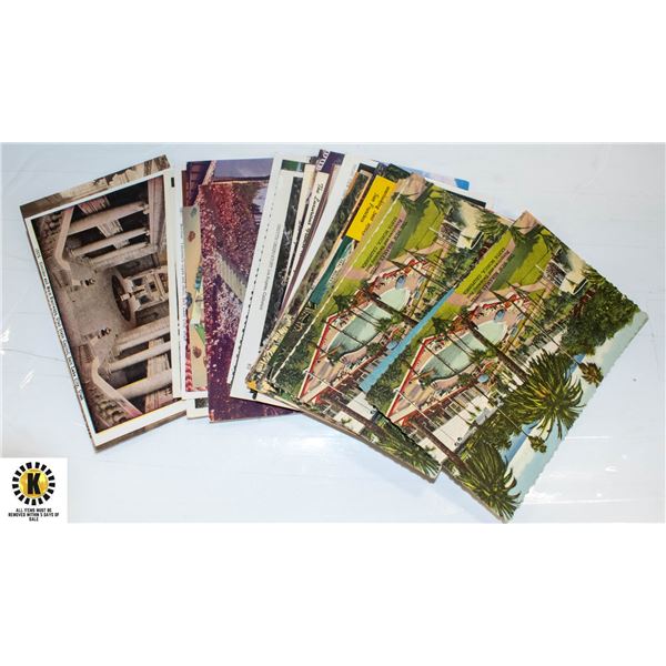 LOT OF ASSORTED VINTAGE POSTCARDS