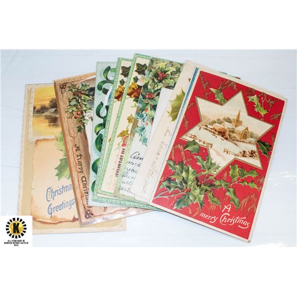 LOT OF 10 ASSORTED ANTIQUE POSTCARDS