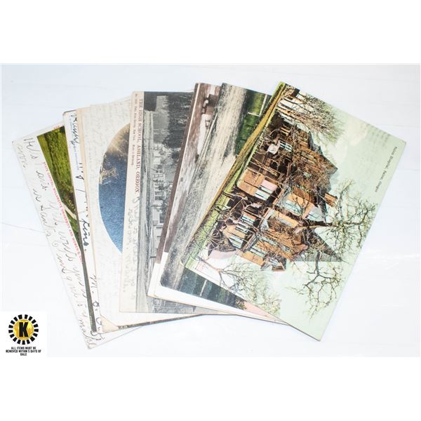 LOT OF 10 ASSORTED ANTIQUE POSTCARDS