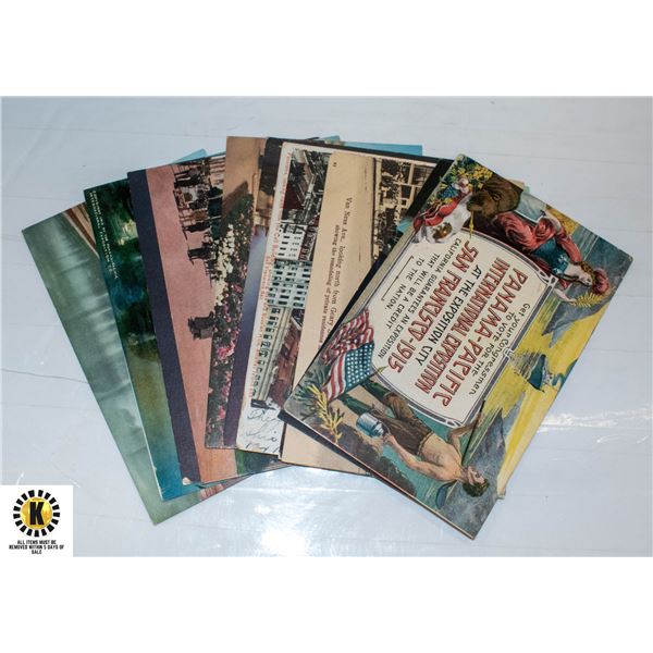 LOT OF 10 ASSORTED ANTIQUE POSTCARDS
