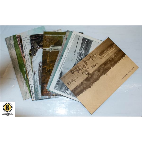 LOT OF 10 ASSORTED ANTIQUE POSTCARDS