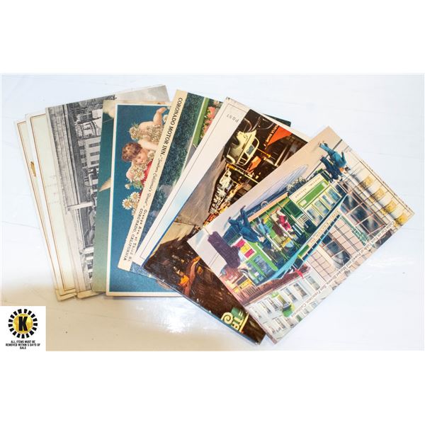 LOT OF 10 ASSORTED ANTIQUE POSTCARDS