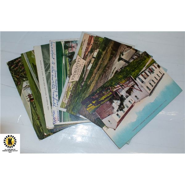 LOT OF 10 ASSORTED ANTIQUE POSTCARDS