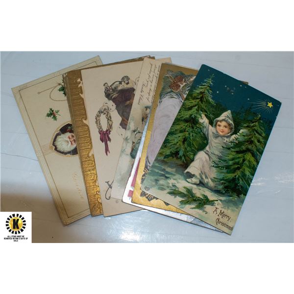 LOT OF 10 ASSORTED ANTIQUE POSTCARDS
