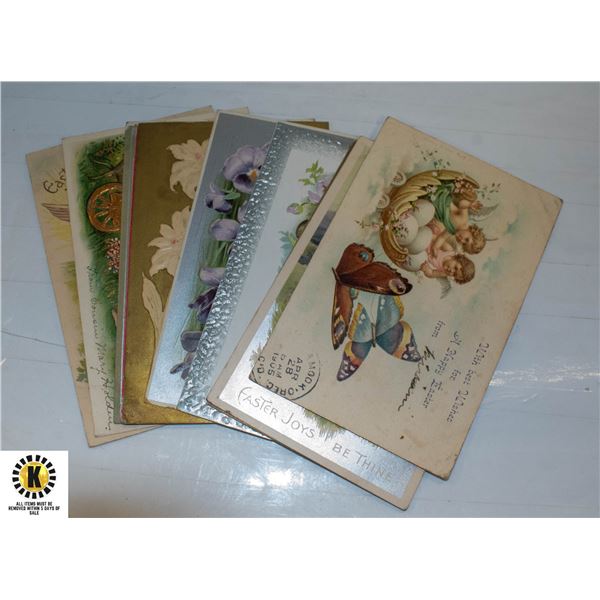 LOT OF 10 ASSORTED ANTIQUE POSTCARDS
