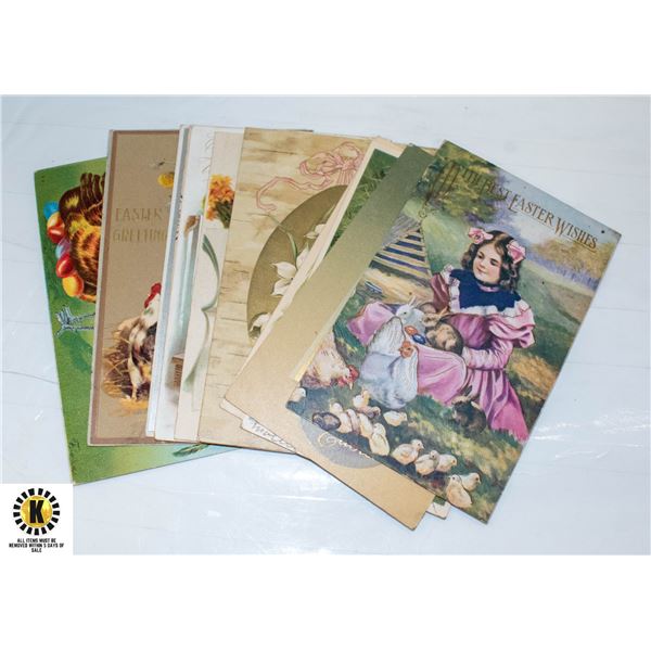 LOT OF 10 ASSORTED ANTIQUE POSTCARDS