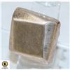 Image 1 : 925 SILVER RING SIZE 8 LARGE SQUARE