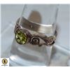 Image 1 : 925 SILVER RING SIZE 8.5 YELLOW STONE