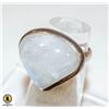 Image 1 : 925 SILVER RING SIZE 6.75 LARGE STONE