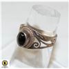 Image 1 : 925 SILVER RING SIZE 7 BLACK STONE