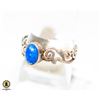 Image 1 : 925 SILVER RING SIZE 8.5 BLUE STONE